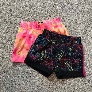 Set of 2 - Girls Under Amour Shorts (Size 6x)